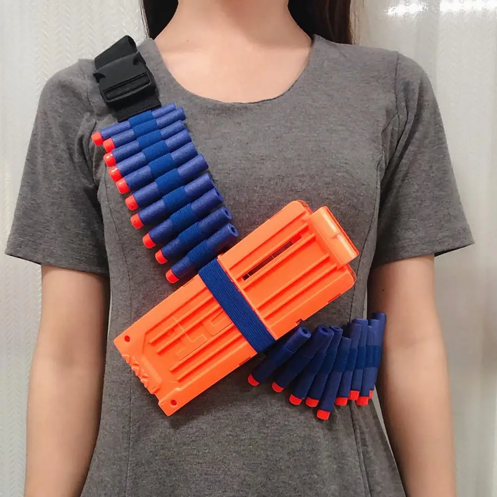 For NERF Adjustable Tactical Clip Straps Able To Hold 20pcs Soft Bullets And One Bullet Clip Toy Gun Accessories Gun Battle Prop
For NERF Adjustable Tactical Clip Straps Able To Hold 20pcs Soft Bullets And One Bullet Clip Toy Gun Accessories Gun Battle Prop