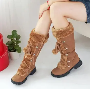 Womens Pom Pom Snow Boots Fur Trim Lace Up Round Toe Ankle Shoes
Womens Pom Pom Snow Boots Fur Trim Lace Up Round Toe Ankle Shoes