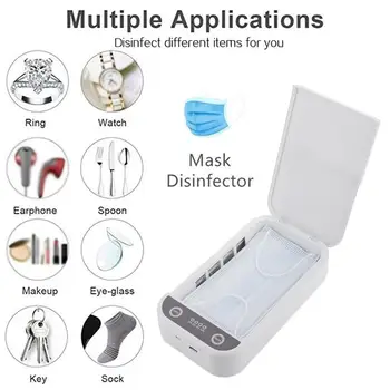 Sterilizer Uv Sterilizer Masks Disinfection Mobile Phone Box Masks Sterilizer Accessories Health Aromatherapy Prevent Flu
Sterilizer Uv Sterilizer Masks Disinfection Mobile Phone Box Masks Sterilizer Accessories Health Aromatherapy Prevent Flu