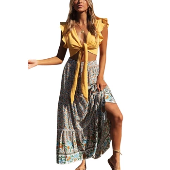 Sexy Women Skirt Ladies Floral Gypsy Long Maxi Full Skirt Womens Clothing Female Costume High Waist Skirts Loose Flower Skirts 
Sexy Women Skirt Ladies Floral Gypsy Long Maxi Full Skirt Womens Clothing Female Costume High Waist Skirts Loose Flower Skirts