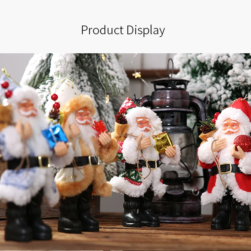 resin santa claus hanging doll christmas gift figurine table