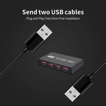Computer Sharing PC 2 In 4 Out USB Switcher Universal 2.0 High Speed Hub Scanner For Printer Laptop Box Hard Drives Peripheral
Computer Sharing PC 2 In 4 Out USB Switcher Universal 2.0 High Speed Hub Scanner For Printer Laptop Box Hard Drives Peripheral
