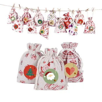 24pcs Xmas Pattern Candy Gift Bag 1-24 Advent Calendar Bundle With Label&rope For Home New Year 2021 Presents
24pcs Xmas Pattern Candy Gift Bag 1-24 Advent Calendar Bundle With Label&rope For Home New Year 2021 Presents