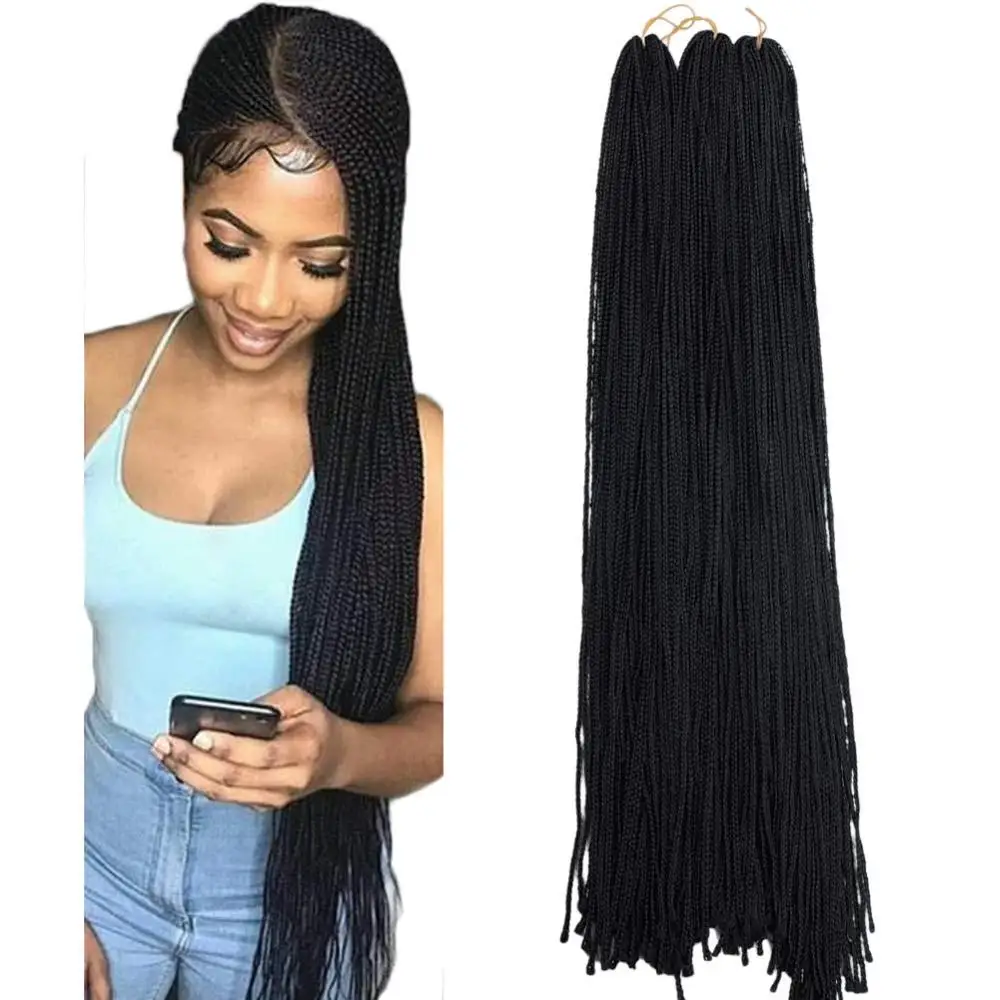 Synthetic Zizi Braids 28 Inch 50g/Pack Small Box Braid Crochet Twisted Hair Synthetic Braiding Hair Extensions
Synthetic Zizi Braids 28 Inch 50g/Pack Small Box Braid Crochet Twisted Hair Synthetic Braiding Hair Extensions