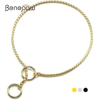 Benepaw Durable Slip Dog Collar Chain Rustproof Metal P Pet Choker For Small Medium Large Dogs Training Walking Puppy Necklace 
Benepaw Durable Slip Dog Collar Chain Rustproof Metal P Pet Choker For Small Medium Large Dogs Training Walking Puppy Necklace
