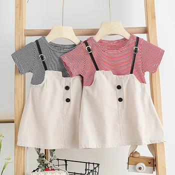Baby Girls Striped Dress New Summer Babies Strap Dress Toddle Kids Clothes Sweet Baby Children Short Cotton Lovely Clothing
Baby Girls Striped Dress New Summer Babies Strap Dress Toddle Kids Clothes Sweet Baby Children Short Cotton Lovely Clothing