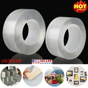 1M/3M/5M Nano Magic Tape Double Sided Tape Transparent No Trace Acrylic Reusable Waterproof Adhesive Tape Cleanable Home Tools 
1M/3M/5M Nano Magic Tape Double Sided Tape Transparent No Trace Acrylic Reusable Waterproof Adhesive Tape Cleanable Home Tools
