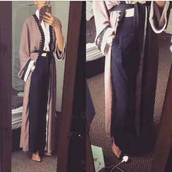 Big size 2020 Adult emboridery lace cotton liene Robes Musulmane Turkish Abaya Muslim Cardigan Robes Arab Worship Service Wj154
Big size 2020 Adult emboridery lace cotton liene Robes Musulmane Turkish Abaya Muslim Cardigan Robes Arab Worship Service Wj154