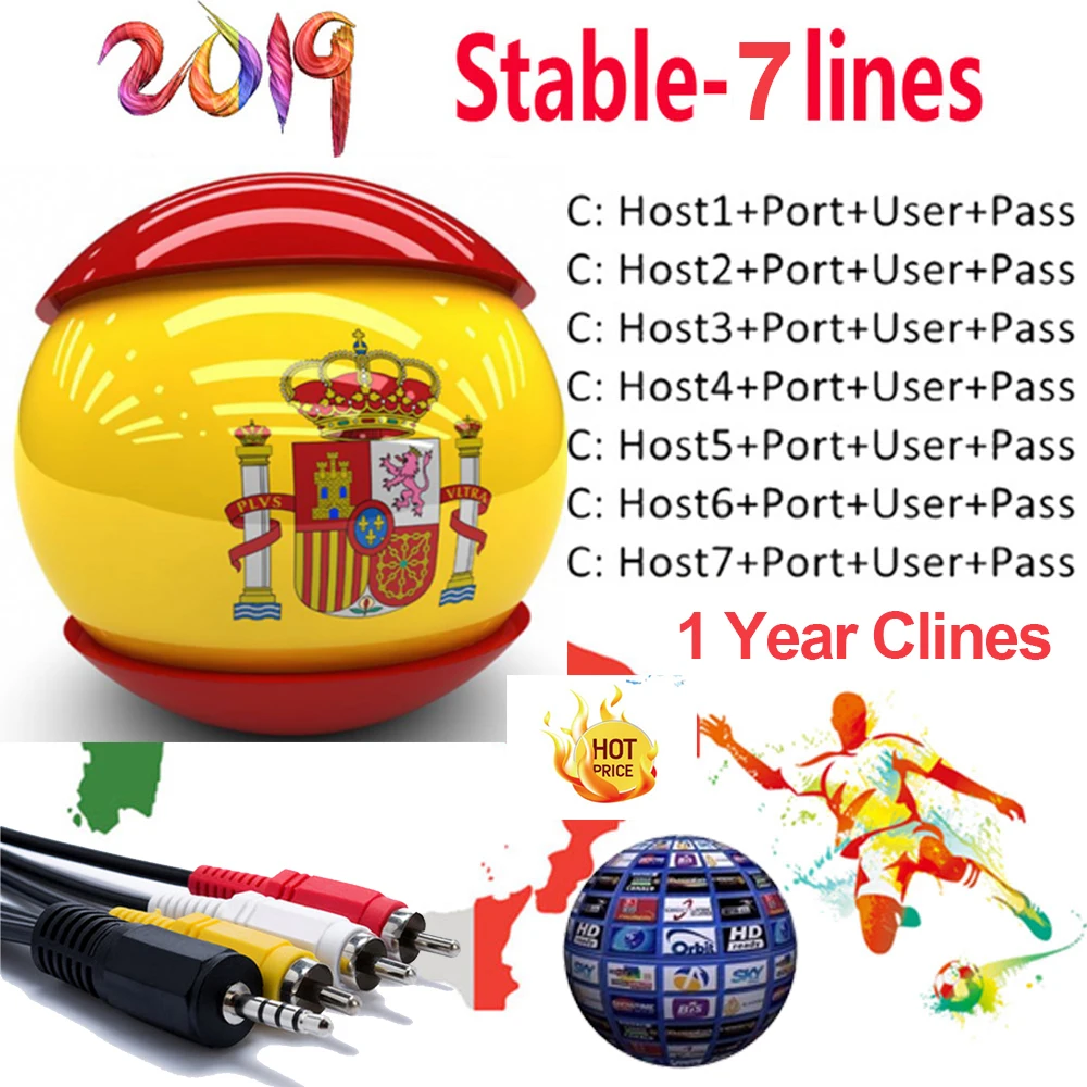 oscam Europa 1Year 2Year 3Year Portugal Germany Poland Satellite tv Receiver 7 Clines Cccam For DVB-S2 V7 v7s v8 nova V9
oscam Europa 1Year 2Year 3Year Portugal Germany Poland Satellite tv Receiver 7 Clines Cccam For DVB-S2 V7 v7s v8 nova V9