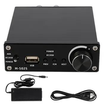 M-502S Home Audio Stereo USB Driver Bluetooth 5.0 Digital HIFI Power Amplifier Gold-plated RCA 50W 2 Channel Amplifier(110-240V)
M-502S Home Audio Stereo USB Driver Bluetooth 5.0 Digital HIFI Power Amplifier Gold-plated RCA 50W 2 Channel Amplifier(110-240V)