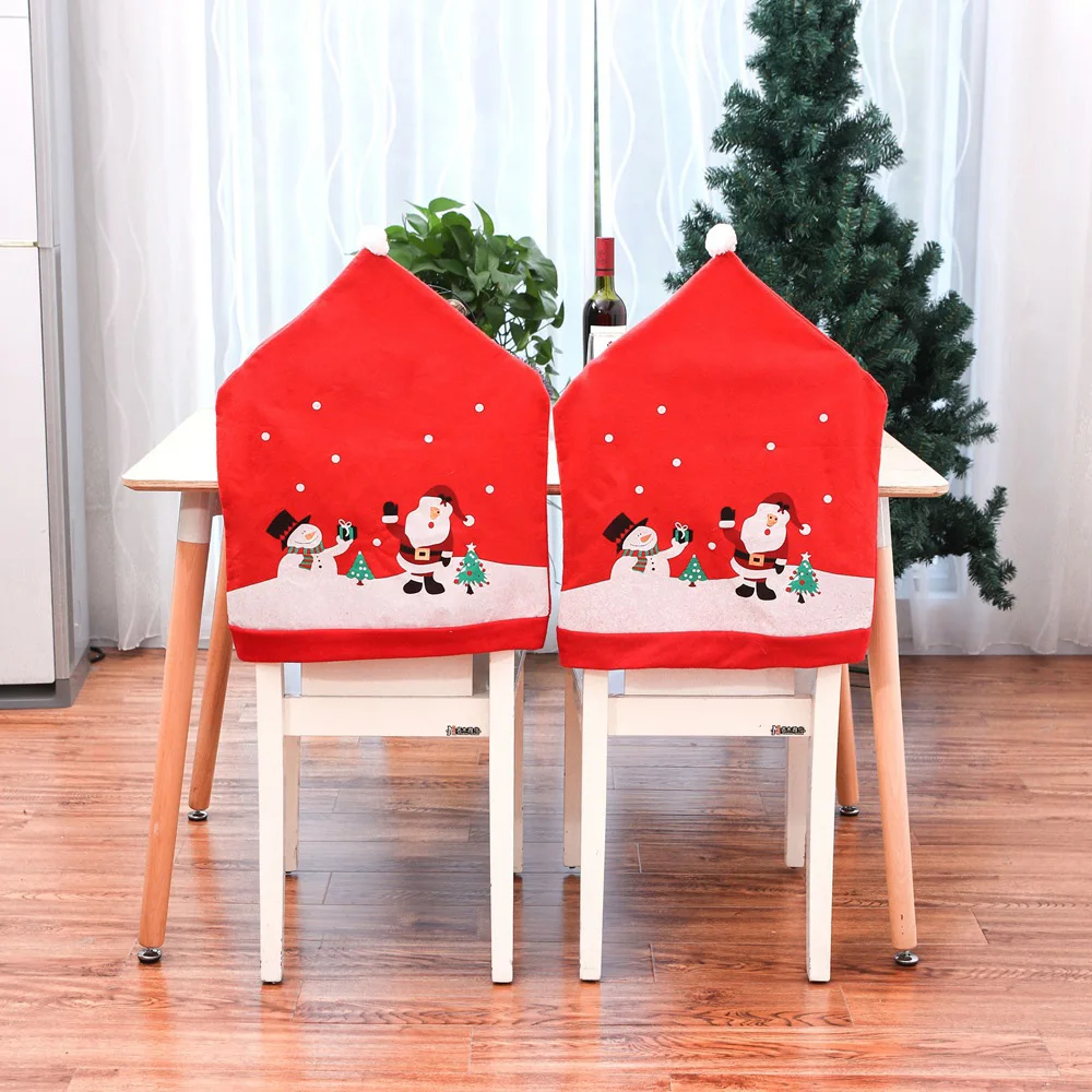 1/2/4/6/8Pcs Christmas Chair Cover Cap Santa Claus Red Hat Chair Back Cover Snowman Navidad Xmas Christmas Decoration For Home
1/2/4/6/8Pcs Christmas Chair Cover Cap Santa Claus Red Hat Chair Back Cover Snowman Navidad Xmas Christmas Decoration For Home