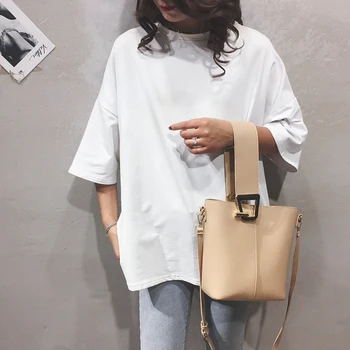 Fashion Woman Shoulder Bag PU Leather Simple Female Handbag Waterproof Youth Ladies Bucket Bag Work Solid Color
Fashion Woman Shoulder Bag PU Leather Simple Female Handbag Waterproof Youth Ladies Bucket Bag Work Solid Color