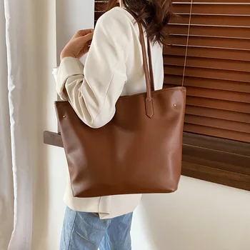 Fashion Simple Large-Volume Tote Bag Commuting Shoulder Bag Students Handbag
Fashion Simple Large-Volume Tote Bag Commuting Shoulder Bag Students Handbag