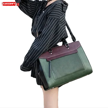 2020 Business Women Handbags Document Shoulder Slung Tote Bag Female 14 Inch Laptop Briefcase Leather Messenger Crossbody Bags 
2020 Business Women Handbags Document Shoulder Slung Tote Bag Female 14 Inch Laptop Briefcase Leather Messenger Crossbody Bags