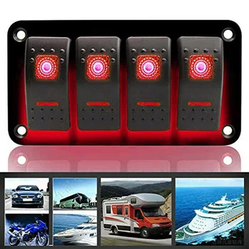 Waterproof Rocker Switch Replacement Circuit Breaker Red LED RV Marine Boat IP67
Waterproof Rocker Switch Replacement Circuit Breaker Red LED RV Marine Boat IP67