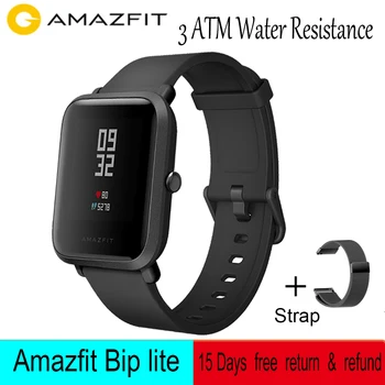 Global Version Amazfit Bip Lite Smart Watch 3ATM Water-resistance 45-Day Battery Life Sport watch For Xiaomi Android IOS
Global Version Amazfit Bip Lite Smart Watch 3ATM Water-resistance 45-Day Battery Life Sport watch For Xiaomi Android IOS