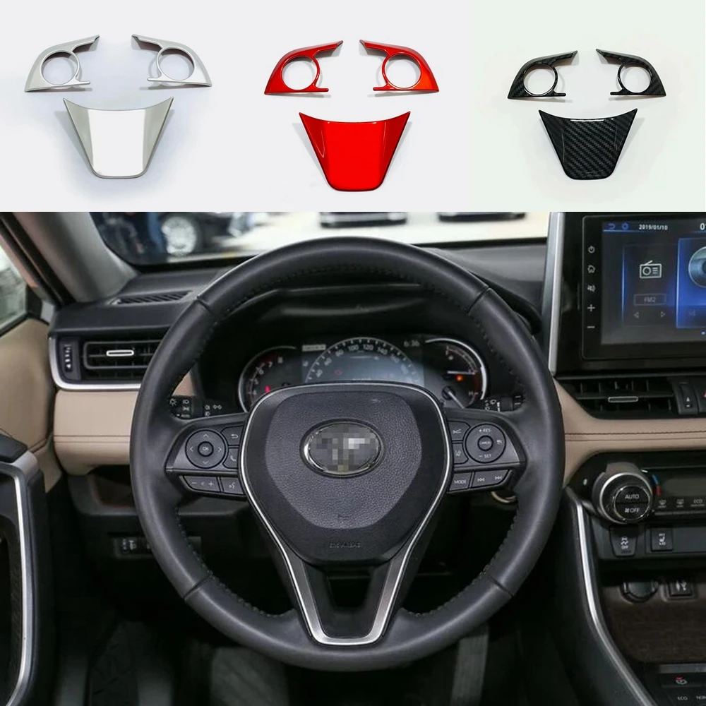 Steering Wheel Decoration Cover Trim Interior Refit Fit For Toyota RAV4 RAV 4 2019 Matte / Carbon Fiber / Red
Steering Wheel Decoration Cover Trim Interior Refit Fit For Toyota RAV4 RAV 4 2019 Matte / Carbon Fiber / Red