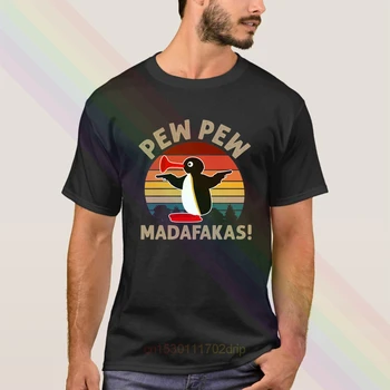 Penguin Pew Pew Madafakas Gangster Vintage T-Shirt 2020 Newest Summer Men's Short Sleeve Popular Tees Shirt Tops Unisex
Penguin Pew Pew Madafakas Gangster Vintage T-Shirt 2020 Newest Summer Men's Short Sleeve Popular Tees Shirt Tops Unisex