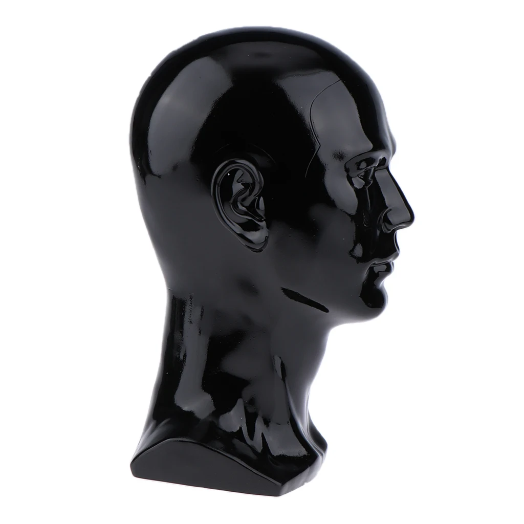 PVC Male Displaying Head Wigs Hair Making Mannequin Cap Hat Display Model