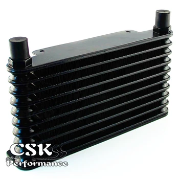 

8-AN 32MM 10 ROW ENGINE/TRANSMISSION RACING COATED ALUMINUM OIL COOLER Black