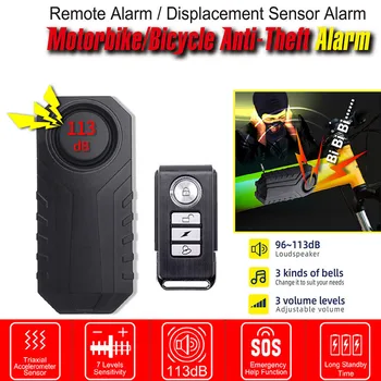 Remote Control Mountain Bike Waterproof Alarm For Motorcycle Anti-Theft Device 113Db Wireless Vibration Bike Door Security Alarm
Remote Control Mountain Bike Waterproof Alarm For Motorcycle Anti-Theft Device 113Db Wireless Vibration Bike Door Security Alarm