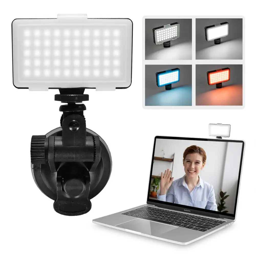 Mini LED Video Light 6500K Built-in Battery Fill Light lamp with Suction Cup Mount for Phone Camera Shooting
Mini LED Video Light 6500K Built-in Battery Fill Light lamp with Suction Cup Mount for Phone Camera Shooting