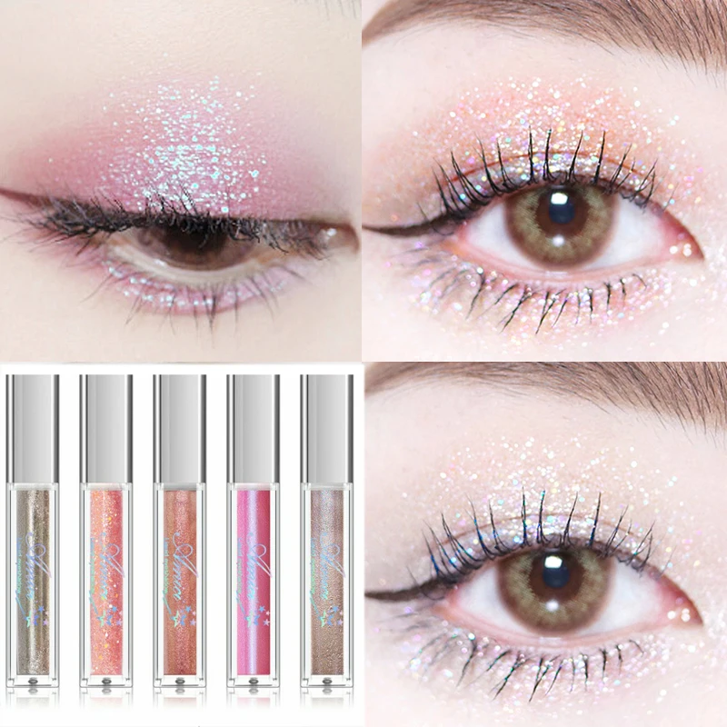 10 Colors Glow Liquid Eyeshadow Long Lasting Eyes Makeup Metal Shimmer Pigment Diamond Glitter Nude Eye Shadow Women Cosmetics
10 Colors Glow Liquid Eyeshadow Long Lasting Eyes Makeup Metal Shimmer Pigment Diamond Glitter Nude Eye Shadow Women Cosmetics