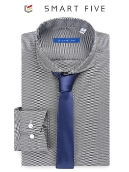 Smartfive Worsted Men Gao Branch Yarn Shirt Blue Thousand Birds Grid Pure Cotton Long Sleeve Shirt Free Hot Autumn 
Smartfive Worsted Men Gao Branch Yarn Shirt Blue Thousand Birds Grid Pure Cotton Long Sleeve Shirt Free Hot Autumn