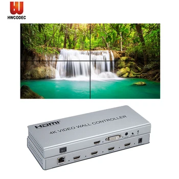 HWCODEC C2 4K 30 fps 4 CH TV wall controller 2x2 video wall controller support HDMI or DVI input and 4 HDMI output
HWCODEC C2 4K 30 fps 4 CH TV wall controller 2x2 video wall controller support HDMI or DVI input and 4 HDMI output