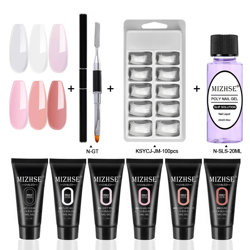 MIZHSE Poly Gel Kits Camouflage Color Nail Tip Form Crystal UV Gel Polygel Slice Brush Nail Gel Fast Dry Nail Art Design
MIZHSE Poly Gel Kits Camouflage Color Nail Tip Form Crystal UV Gel Polygel Slice Brush Nail Gel Fast Dry Nail Art Design