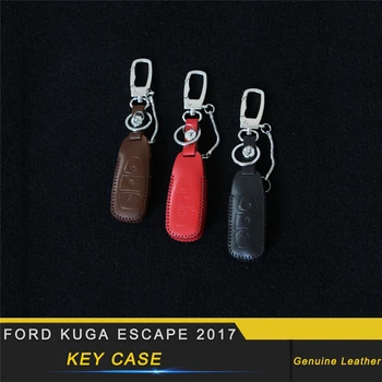 For Ford KUGA Escape 2017 2018 Car Key Cover Case Genuine Cow Leather Holder Chain Protector Key Bag Shell High Quality
For Ford KUGA Escape 2017 2018 Car Key Cover Case Genuine Cow Leather Holder Chain Protector Key Bag Shell High Quality