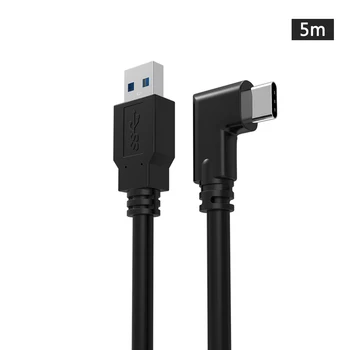 USB C Stream Charging USB3.2 5Gbps Transfer Virtual Reality VR Headset Cable Right Angle PC Data Line 16FT For Oculus Quest 2
USB C Stream Charging USB3.2 5Gbps Transfer Virtual Reality VR Headset Cable Right Angle PC Data Line 16FT For Oculus Quest 2