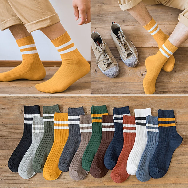 Men's Socks Japanese Style Winter Long Paired Things Whit Cotton Sleep Hip Hop South Korea Fashion Sports Black Striped Thick
Men's Socks Japanese Style Winter Long Paired Things Whit Cotton Sleep Hip Hop South Korea Fashion Sports Black Striped Thick