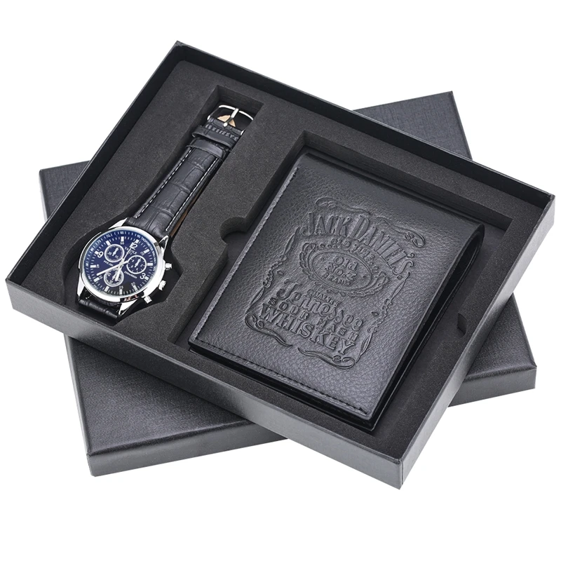 Men's Watch Top Brand Luxury Quartz Watches Clock Male Wallet Multi-function Card Coin Bag Purse Gifts Set for Boyfriend Father
Men's Watch Top Brand Luxury Quartz Watches Clock Male Wallet Multi-function Card Coin Bag Purse Gifts Set for Boyfriend Father