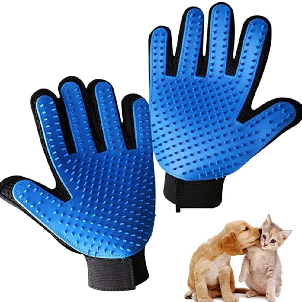 Pet Grooming Glove Silicone Dog Cats Brush Comb Deshedding Hair Gloves Dogs Bath Cat cleaning Supplies Pet Glove Cat combs Pet Grooming Glove Silicone Dog Cats Brush Comb Deshedding Hair Gloves Dogs Bath Cat cleaning Supplies Pet Glove Cat combs