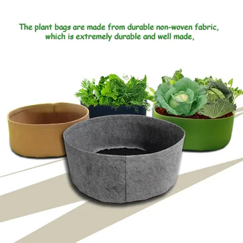 Non-woven Fabrics Garden Planting Container Grow Bags Breathable Felt Fabric Planter Pot Balcony Roof Growing Bag Garden Tool LC 
Non-woven Fabrics Garden Planting Container Grow Bags Breathable Felt Fabric Planter Pot Balcony Roof Growing Bag Garden Tool LC