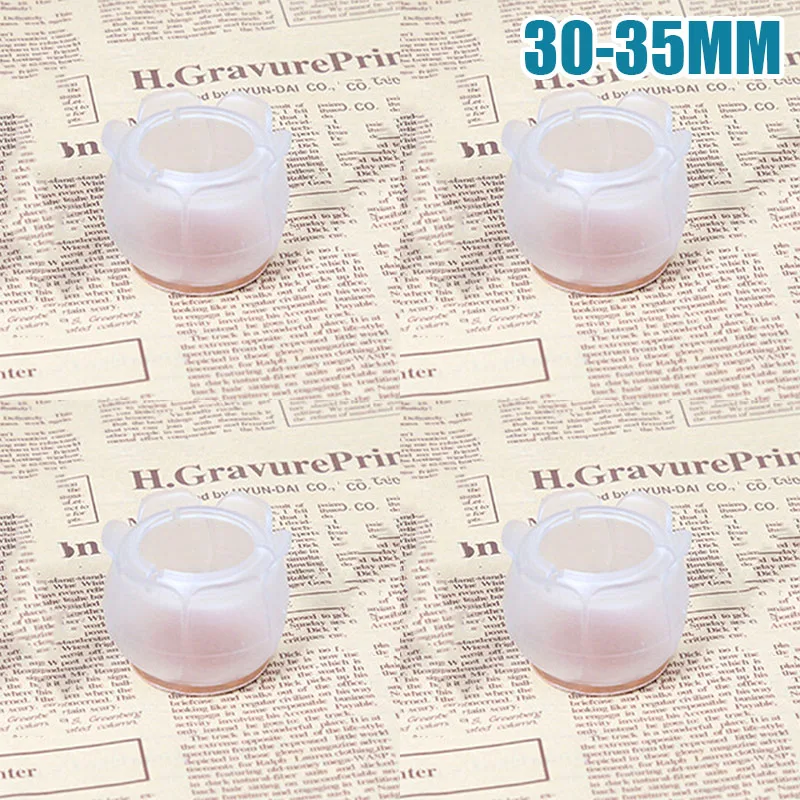 4pcs Anti Slip Clear Table Feet Covers Chair Leg Silicone Cap Pad Furniture Table Round Feet Cover Floor Protection
4pcs Anti Slip Clear Table Feet Covers Chair Leg Silicone Cap Pad Furniture Table Round Feet Cover Floor Protection