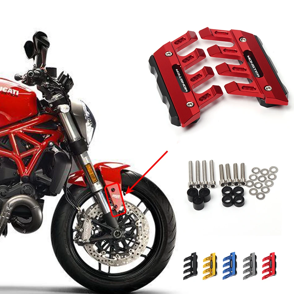 

MONSTER For Ducati MONSTER 695 696 795 796 797 821 1100 1200 Motorcycle Front Fork Protector Fender Slider Accessories Mudguard