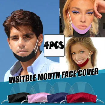 Breathable 4PC Mini Shield Washable Reusable Comfortable Mask Transparent Visual Mask washable Mask Running Cycling Mask #A
Breathable 4PC Mini Shield Washable Reusable Comfortable Mask Transparent Visual Mask washable Mask Running Cycling Mask #A