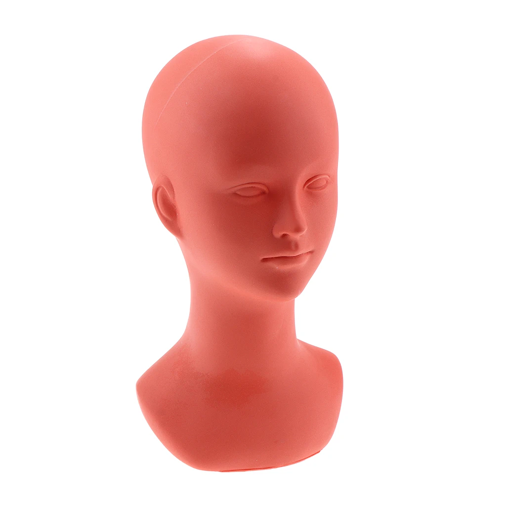 PVC Short Wig Display Mannequin Head Makeup Manikin Head Model For Hat Cap Glass PVC Short Wig Display Mannequin Head Makeup Manikin Head Model For Hat Cap Glass