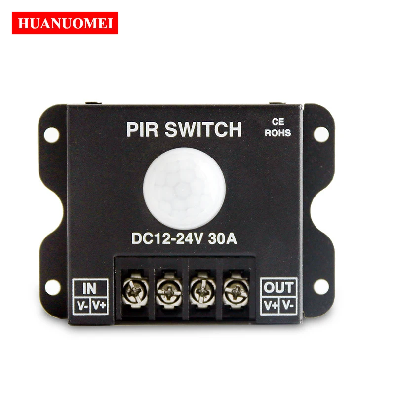 DC12-24V 30A PIR Switch LED Dimmer 5050 3528 Flexible Strip Module Light Single Color Controller Infrared Human Body Sensor 12V
DC12-24V 30A PIR Switch LED Dimmer 5050 3528 Flexible Strip Module Light Single Color Controller Infrared Human Body Sensor 12V