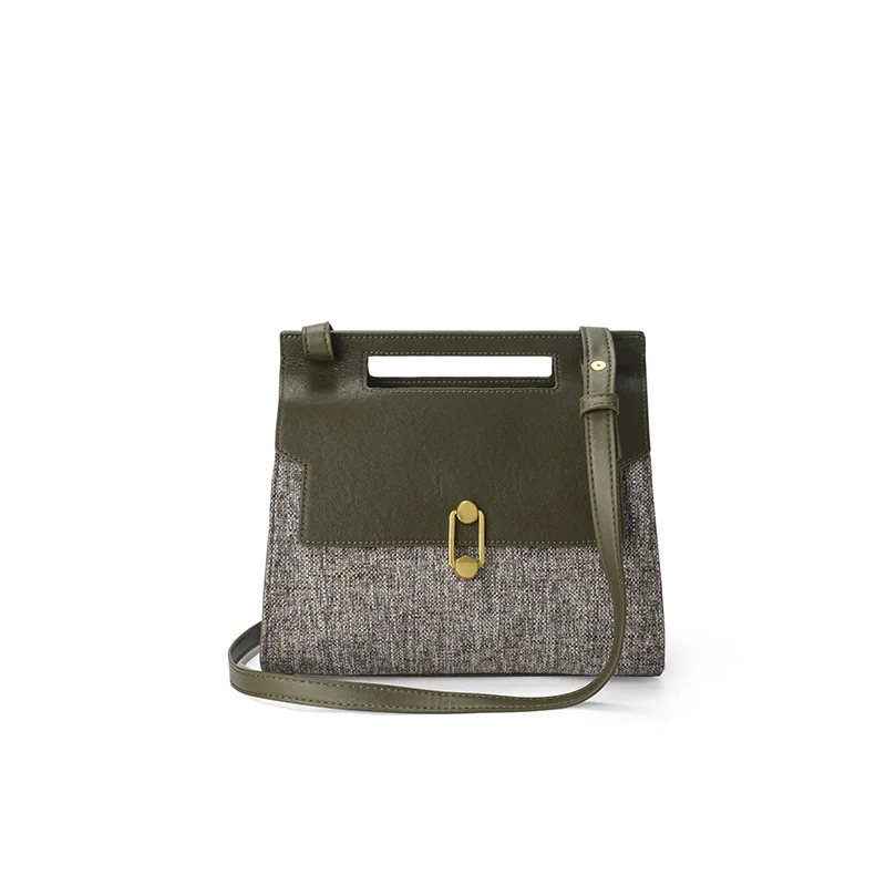 Genuine Leather Vintage Patchwork Crossbody Bags With Lock For Women Fashion Shoulder Ladies Bag Luxury Designer High Quality 
Genuine Leather Vintage Patchwork Crossbody Bags With Lock For Women Fashion Shoulder Ladies Bag Luxury Designer High Quality