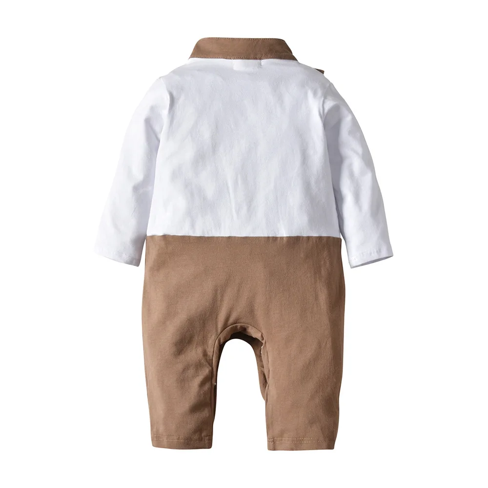 INS Spring And Autumn Childrenswear Newborns Stand Collar Romper Nursing Crawling Clothes Male Baby Long Sleeve Gentleman Onesie
INS Spring And Autumn Childrenswear Newborns Stand Collar Romper Nursing Crawling Clothes Male Baby Long Sleeve Gentleman Onesie