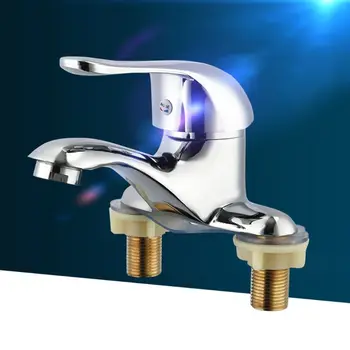 Kitchen Faucet Sink Faucet Double Hole Single Lever Cold Hot Water Bathroom Basin Tap 
Kitchen Faucet Sink Faucet Double Hole Single Lever Cold Hot Water Bathroom Basin Tap
