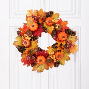 Artificial Maple Leaves Wreath Door Pumpkin Hanging Wall Window Decoration Wreath Holiday Festival Thanksgiving Decor
Artificial Maple Leaves Wreath Door Pumpkin Hanging Wall Window Decoration Wreath Holiday Festival Thanksgiving Decor
