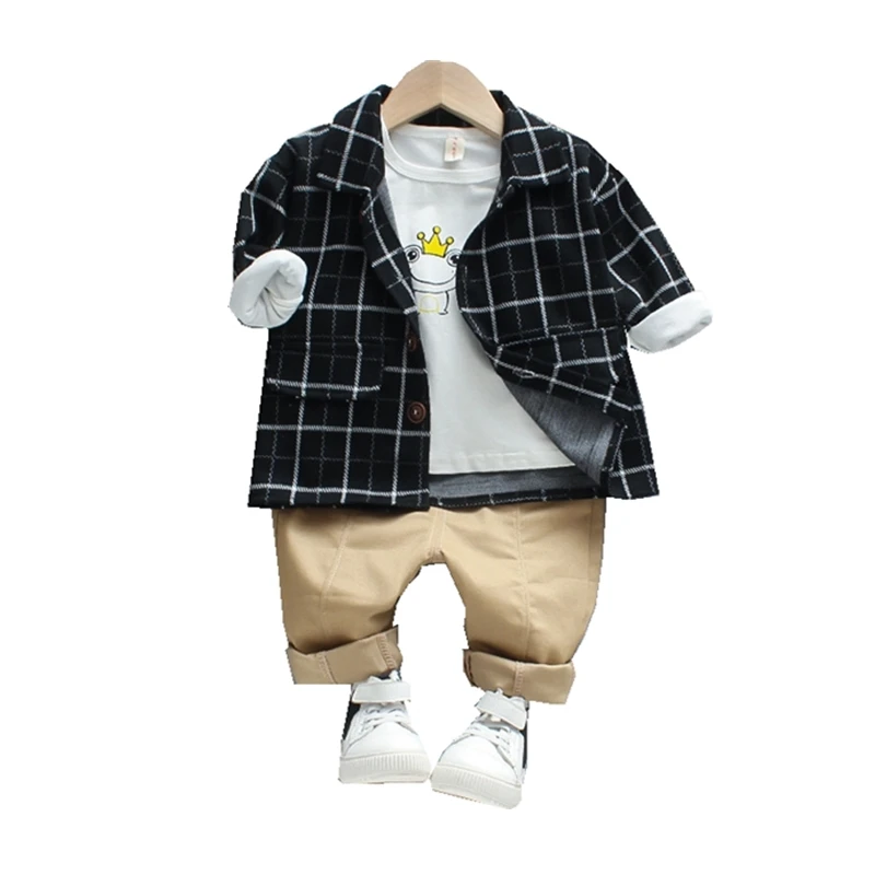 New Autumn Baby Boys Clothes Suit Children Cotton Coat T Shirt Pants 3Pcs/sets Toddler Gentleman Costume Infant Kids Tracksuits
New Autumn Baby Boys Clothes Suit Children Cotton Coat T Shirt Pants 3Pcs/sets Toddler Gentleman Costume Infant Kids Tracksuits