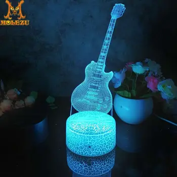 Molezu Halloween Guitar Pattern 3D Led Night Light Decoration Children Kids Gifts 7 Color Changing Visual Table Lamp
Molezu Halloween Guitar Pattern 3D Led Night Light Decoration Children Kids Gifts 7 Color Changing Visual Table Lamp