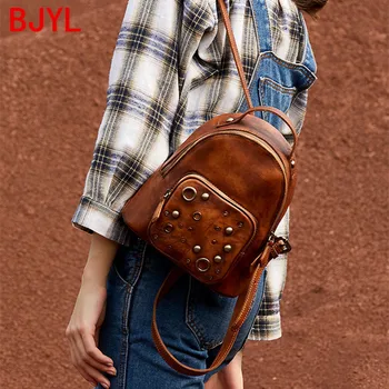 2020 new genuine leather small backpack women bag handmade orange design retro leather large capacity backpacks travel female
2020 new genuine leather small backpack women bag handmade orange design retro leather large capacity backpacks travel female