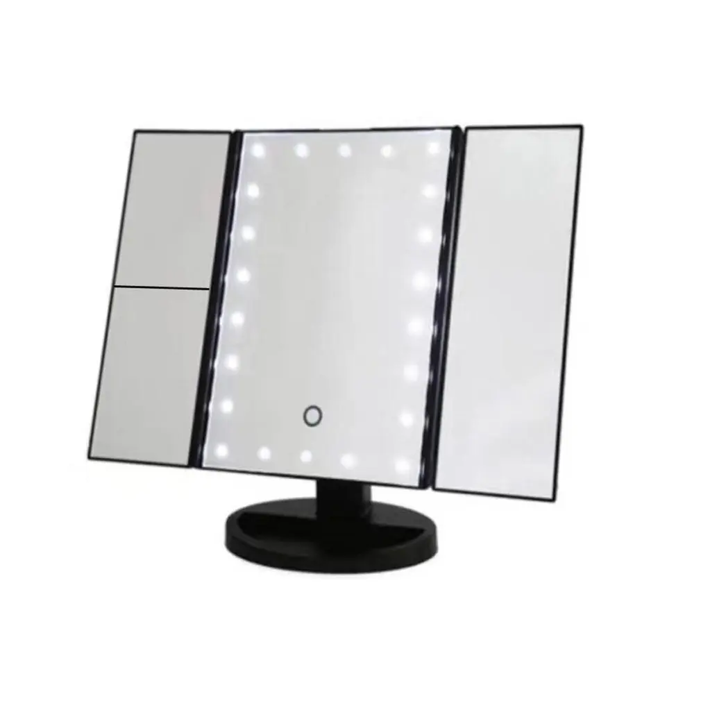 Makeup Mirror LED Touch Screen 22 Light Table Desktop Makeup 2X/3 XMagnifying Mirrors Vanity 3 Folding Adjustable Mirror
Makeup Mirror LED Touch Screen 22 Light Table Desktop Makeup 2X/3 XMagnifying Mirrors Vanity 3 Folding Adjustable Mirror