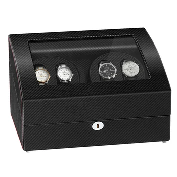 JQUEEN 4 Automatic Wood Black Fiber Watch Winder with 6 Storage Case Modes For Mechanical Watch
JQUEEN 4 Automatic Wood Black Fiber Watch Winder with 6 Storage Case Modes For Mechanical Watch